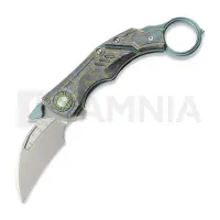 Critical Strike Couteau pliant Predator - Beadblast - Titanium, vert