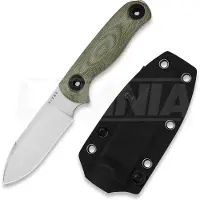 Kizer Cutlery Couteau Drop Bear Fix 3 14C28N, Green Micarta, Stonewash
