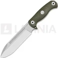 Kizer Cutlery Drop Bear Fix 7, 1103A1, Stonewashed AEB-L, Green Micarta, couteau de survie, Azo design