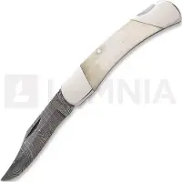 Bear & Son Couteau pliant White Smooth Bone Lockback