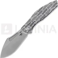 Bestech Couteau pliant Lockness - Stonewash - G10, noir, blanc