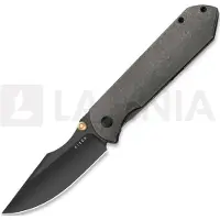 Kizer Cutlery Couteau pliant Harpoon Fold Elmax, Gray Titanium, DLC