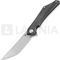Bestech Couteau pliant Kamoza - Stonewash - Titanium, gris