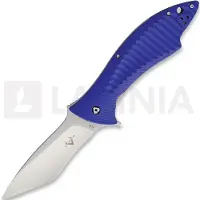 V Nives Couteau pliant Deplorable Linerlock, bleu