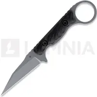 Toor Couteau Jank Shank W, Black G-10, Gray Gun-Kote