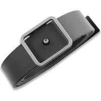 Titaner Ceinture The Ultimate Minimalist, Titanium, noir