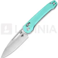 Bestech Couteau pliant Cobber - Stonewash + Satin - G10, light blue