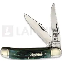 Marbles Couteau pliant Copperhead Green Stag Bone