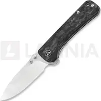 QSP Knife Couteau pliant Hawk, shredded carbon fiber
