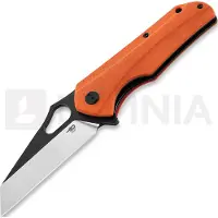 Bestech Couteau pliant Operator - Blackwash + Satin - G10, orange