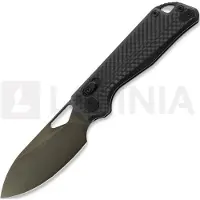 Kunwu Knives Couteau pliant Pulsar - DLC - Carbon Fiber, noir