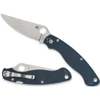 Spyderco Couteau pliant Military 2 Cobalt Blue G-10 CPM SPY27