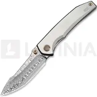 We Knife Couteau pliant Ryson Damasteel, Gray Titanium