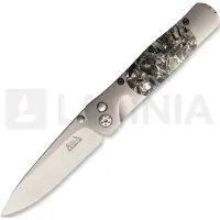 Santa Fe Stoneworks Couteau pliant Tesoro Button Lock Obsidian