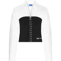Karl lagerfeld JEANS Chemisier noir / blanc