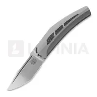 Reate Couteau pliant Large Krypton, Bead Blast Ti/Carbon Fiber
