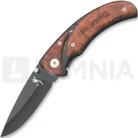 Browning Couteau pliant Framelock Drop Point, Black/Cocobolo