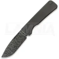 Puppy K&T Couteau pliant Puppy 8th Top V2 - Chad Nichols Damascus