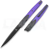 Bestechman Couteau pliant Lanza - PVD - G10, noir, pourpre