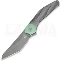 Bestech Couteau pliant Excentric - Blastwash - Titanium, gris