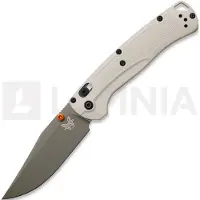 Benchmade Couteau pliant Taggedout Elmax Forest Green Cerakote, tan grivory