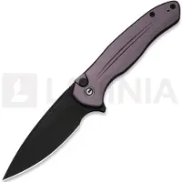 CIVIVI Button Lock Kitefin, Purple Aluminum, Black Stonewash