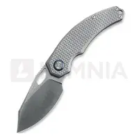 Kunwu Knives Couteau pliant Padre - Satin - Titanium, Diamond Texture