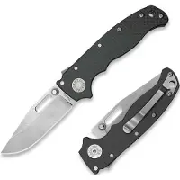 Demko Knives Couteau pliant AD20.5 20CV Clip Point, carbon fiber