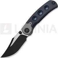Kizer Cutlery Couteau pliant Pioneer Clip Point, Blue Canyon Richlite & Titanium, PVD