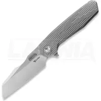 Reate Couteau pliant Mantis, Patterned Bead Blasted Ti, Satin