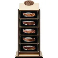 Case Cutlery Display Countertop Blk/Birch Woodchuck