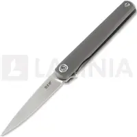 MKM-Maniago Knife Makers Couteau pliant Flame Drop Point. sandblasted