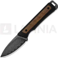 Kizer Cutlery Couteau Whiskey Jack Damascus, Black G-10 & Mkuruti