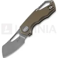 MKM-Maniago Knife Makers Couteau pliant Isonzo M390 Cleaver, bronze anodized titanium