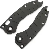 Lex Custom International Handle scales Microtech Auto Stitch Ti Scales - Cerakote Cobalt Black