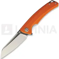 Bestech Couteau pliant Texel - Grey + Satin - G10, orange