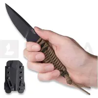ANV Knives Couteau P100 - Sleipner Cerakote - Paracord, coyote