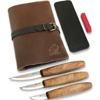 BeaverCraft Premium Whittling Set With Walnut Handles