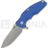 Hinderer Couteau pliant Jurassic Magnacut Slicer Flat Grind, Stonewash, Blue