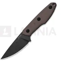 Kizer Cutlery Couteau Splinter AEB-L, Brown G-10, Black Stonewash