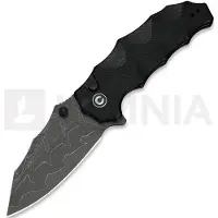 CIVIVI Couteau pliant Natterjack Damascus, Milled Black G-10