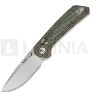 Reate Couteau pliant PL-XT Nitro-V, Red/Black Micarta, Satin