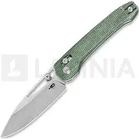 Bestech Couteau pliant Cobber - Stonewash - Micarta, vert