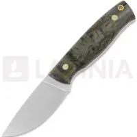 Brisa Couteau de chasse Skinner 90 Elmax Flat, stabilized curly birch