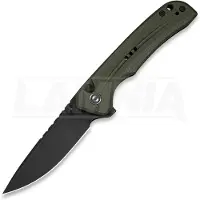 CIVIVI Couteau pliant Tarask, OD Green G-10, Black Stonewash