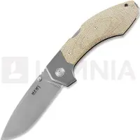 MKM Knives Couteau pliant Hero - Stonewashed - Canvas Micarta, natural