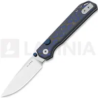 Kizer Cutlery Couteau pliant Begleiter 2.9 BD1N, Blue/Gray Vortex Micarta, Satin