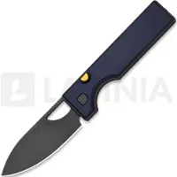 Kizer Cutlery Couteau pliant Little Ringbo AEB-L, Blue Aluminum, Gray Stonewash