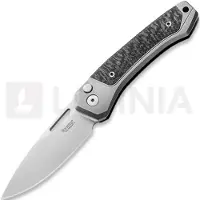 Lionsteel Couteau pliant Twain - MagnaCut - Solid Ti + Solid CF