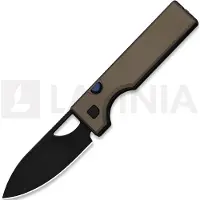 Kizer Cutlery Couteau pliant Little Ringbo AEB-L, Brown Aluminum, Black Stonewash